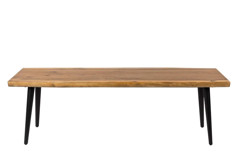 Bank ALAGON Walnuss mit Baumkante 120 cm von DUTCH BONE