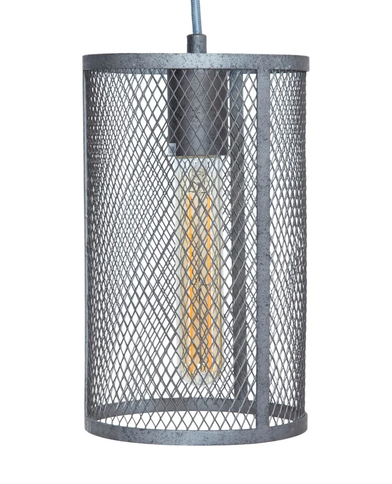 Pendelleuchte Hängeleuchte BO mit 3 Schirmen Nickel Antik Optik