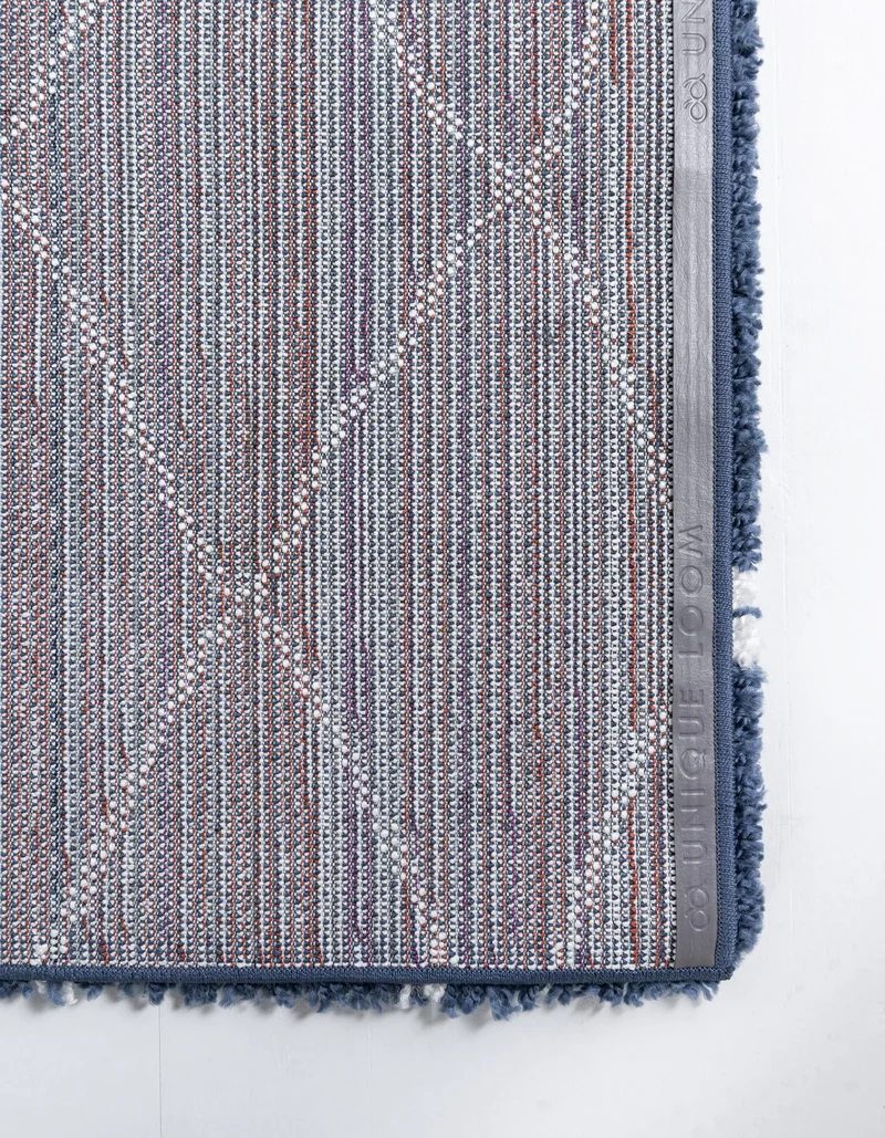 Teppich MARA Shaggy Läufer Enzianblau 80x185 cm