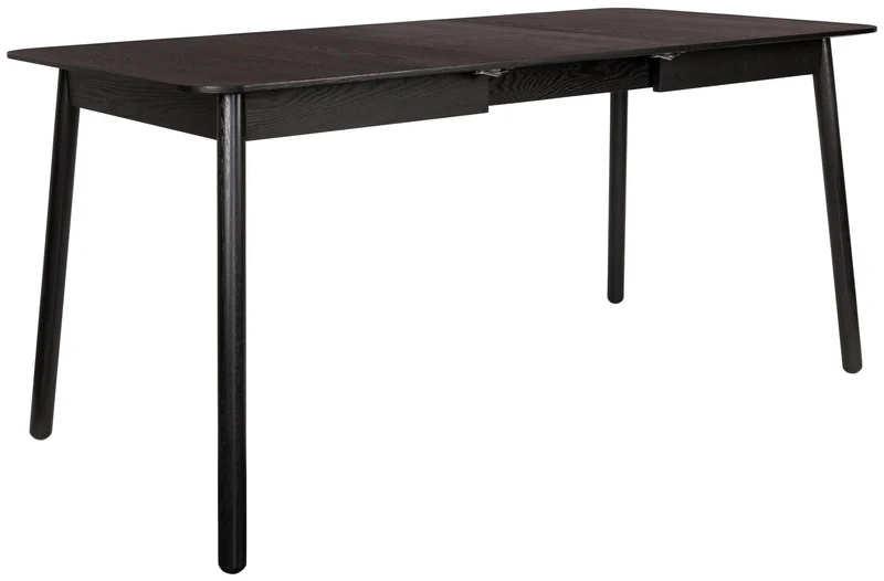 Esstisch GLIMPS BLACK von ZUIVER 120 x 80 ausziehbar Esche