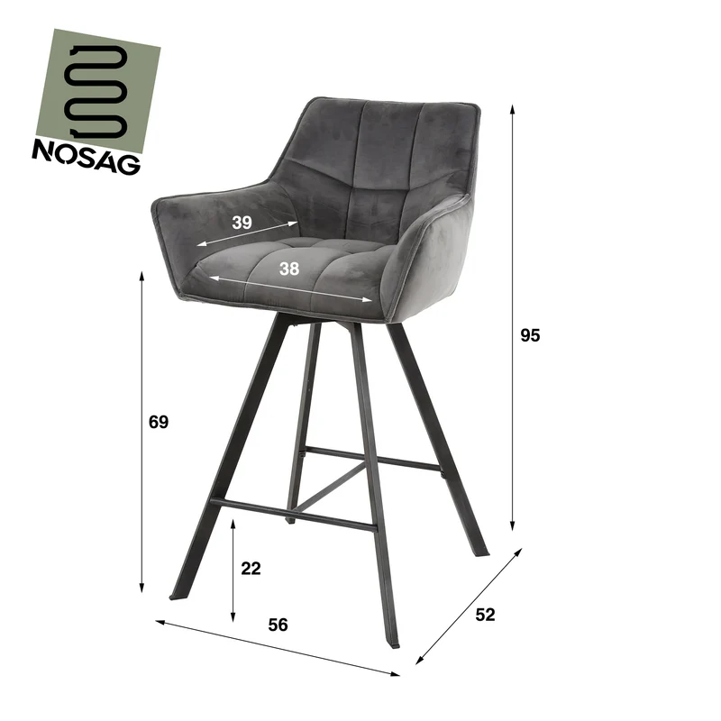 Barstoel Raster draaibaar VPE2 (2 stuks)
