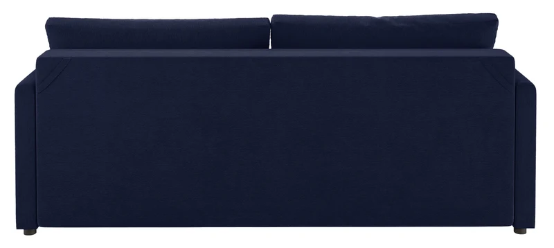 Dreisitziges ausklappbares Sofa Lorro mit Stauraum, granatfarbener Chenille-Bezug