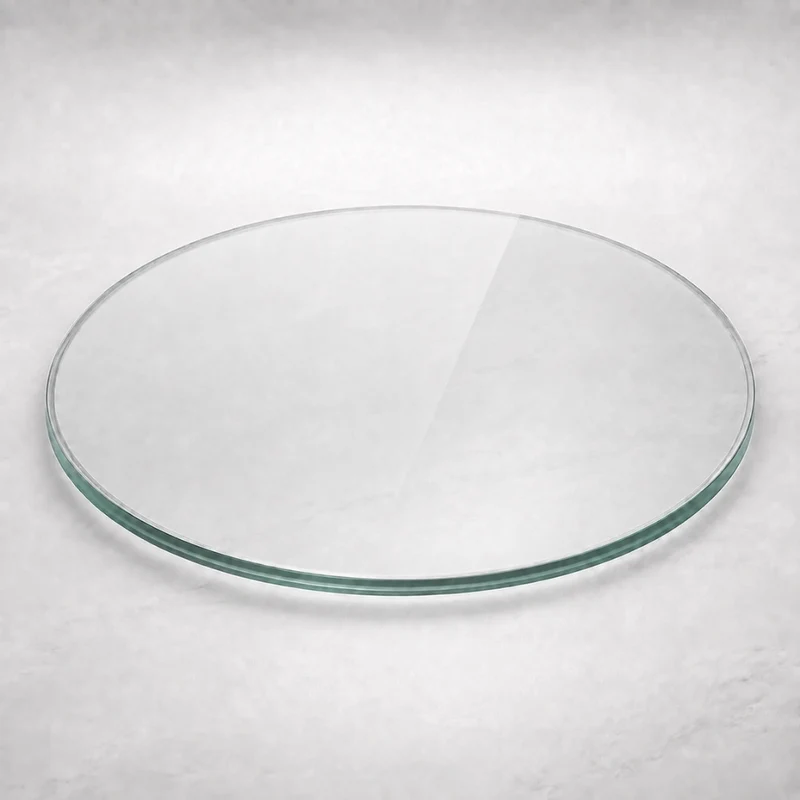 Glasplatte TERRY 60cm Rund 8mm Gehärtetes Glas