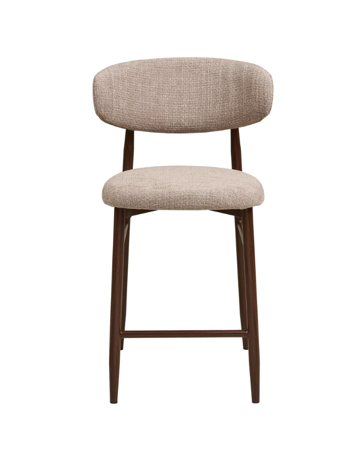 Levanto Barstoel - Sand – Walnut Houten Look