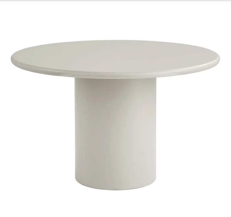 Eettafel Nagano – Ronde Tafel in Zandkleur – Ø120 cm