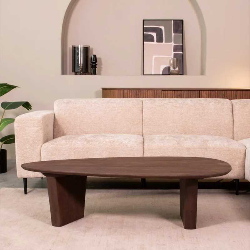 Salontafel Wow - Espresso - Mangohout - 135 cm