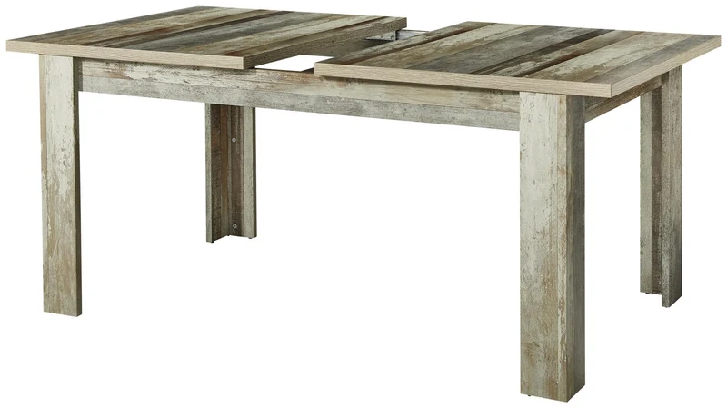Esstisch BONANZA 160 x 90 cm ausziehbar - Driftwood Nachbildung