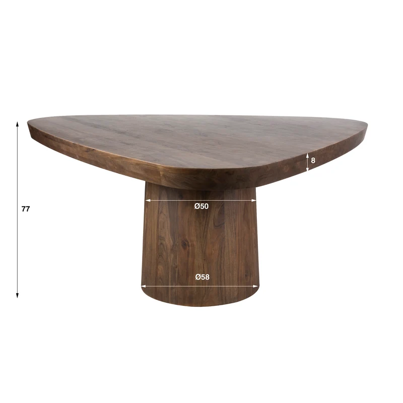 Eettafel Arcadia triangle 165