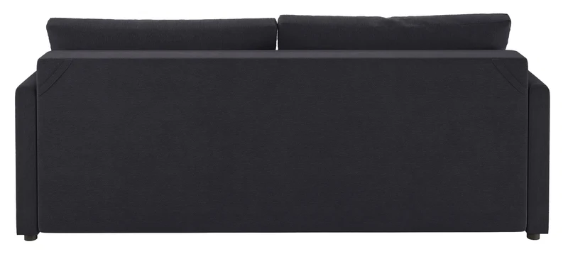 Dreisitziges ausklappbares Sofa Lorro mit Stauraum, Graphit Chenille