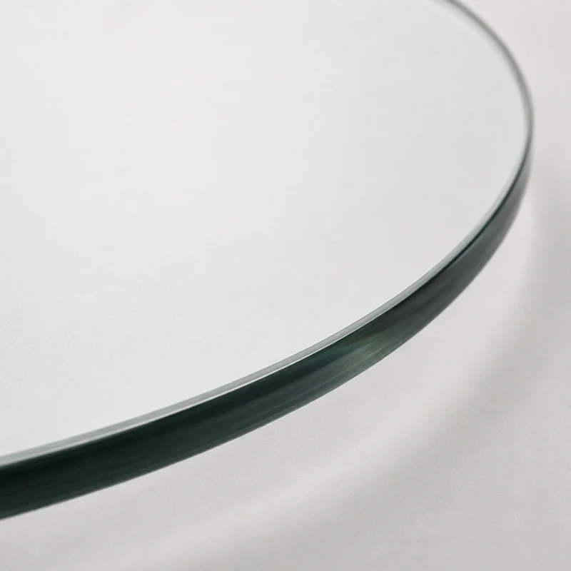 Glasplatte TERRY 80cm Rund 8mm Gehärtetes Glas