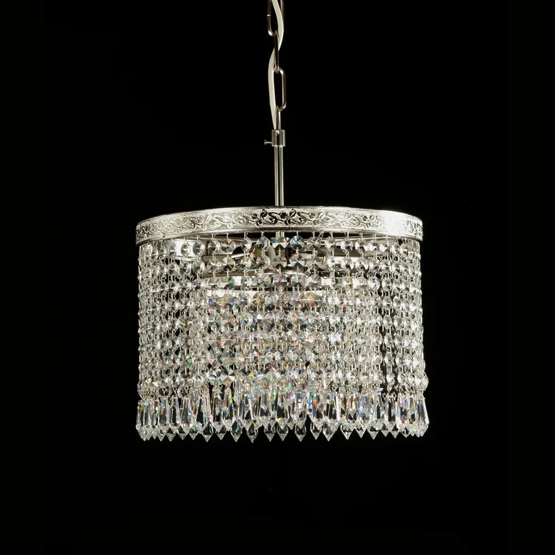 Casa Padrino Luxus Barock Kristall Kronleuchter Gold Ø 30 x H. 25 cm - Prunkvolle Messing Kronleuchter mit böhmischem Kristallglas - Barock Möbel - Edel & Prunkvoll