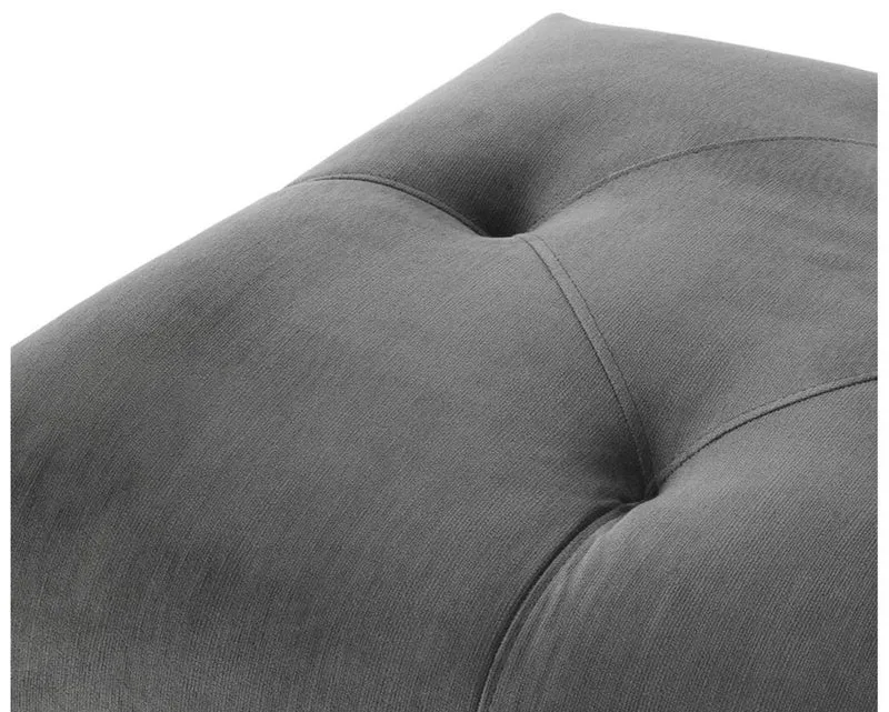 Casa Padrino Luxus Hocker Dunkelgrau 54 x 54 x H. 44 cm - Wohnzimmermöbel