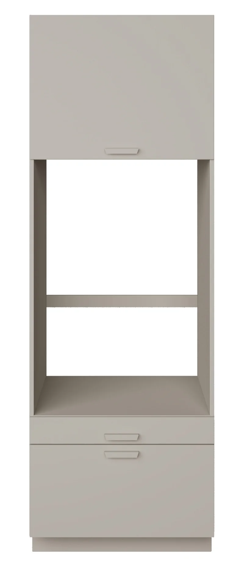 Einfacher Holv-Waschmaschinenschrank mit einer Kammer, Schublade und Regal, 68 cm, Kaschmirfarben