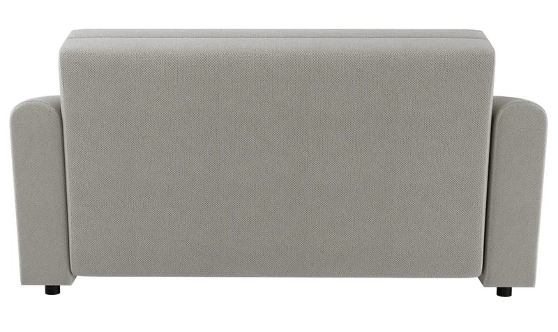 Zweisitziges ausklappbares Sofa Stevio 170 cm mit Stauraum, grau-beige, hydrophobes Chenille