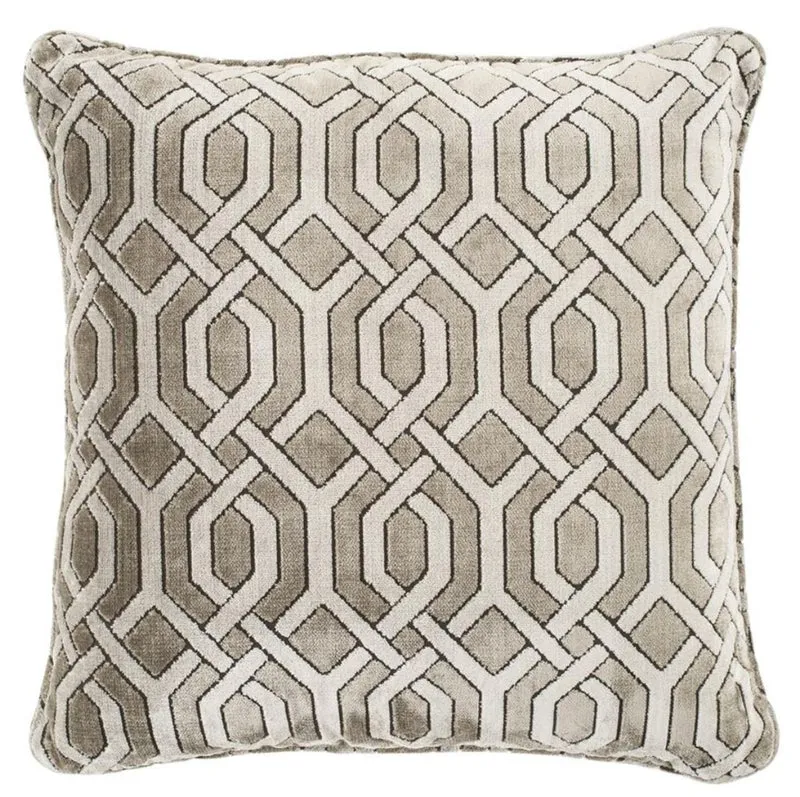 Casa Padrino Deko Zierkissen Grau 60 x 60 cm - Luxus Wohnzimmer Accessoires