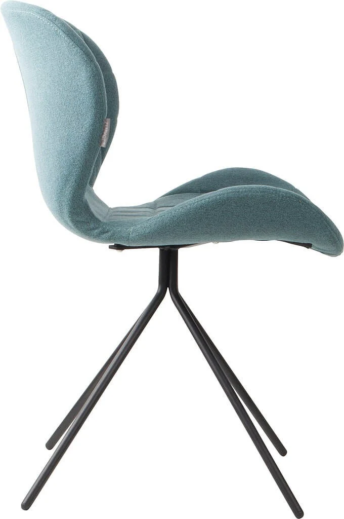 ZUIVER Esszimmerstuhl OMG Stoff Blau