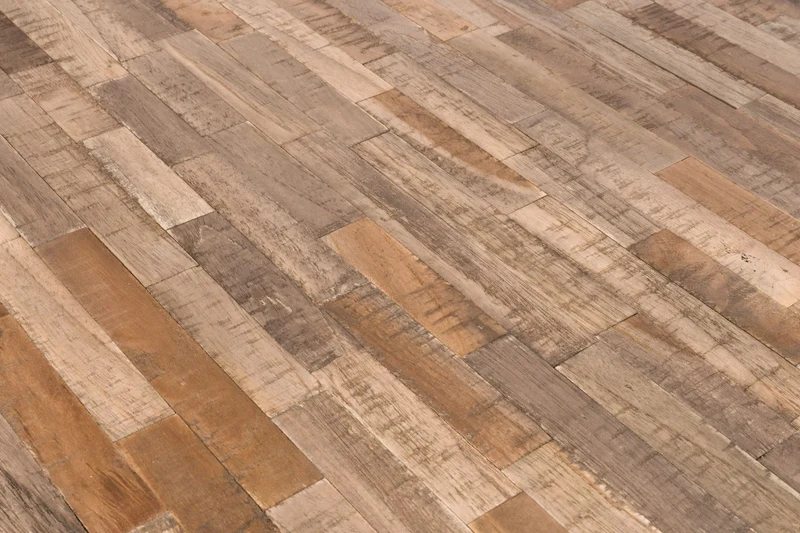 Design Esstisch SURI 160 x 78 cm Platte recycled Teak