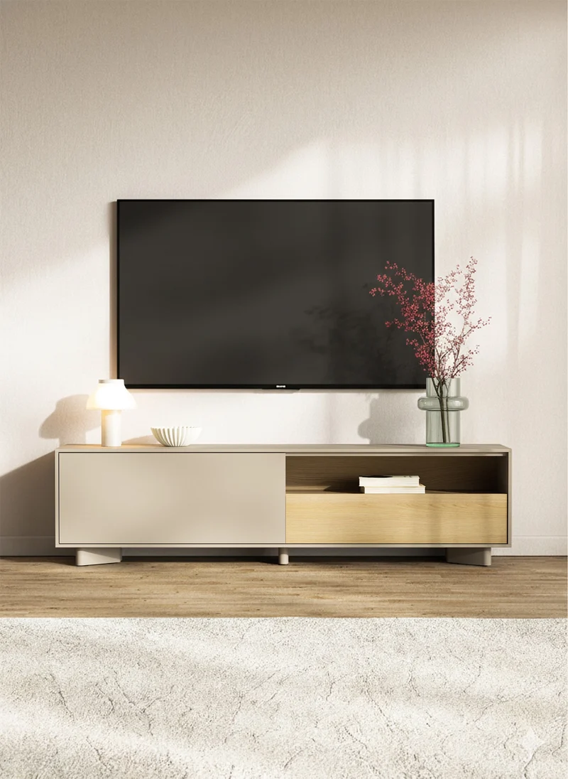 TV-Schrank Distria mit Schublade 175 cm Kaschmir/Vicenza-Eiche