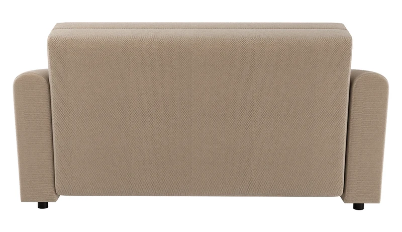 Zweisitziges ausklappbares Sofa Stevio 170 cm mit Stauraum, beige, hydrophobes Chenille