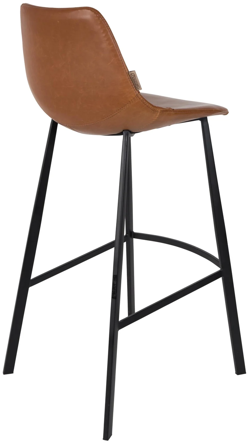 Barhocker FRANKY Kunstleder Vintage braun von DutchBone