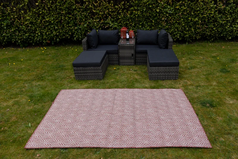 Teppich OUTDOOR CIATO Rechteckig Rostrot 150x245 cm