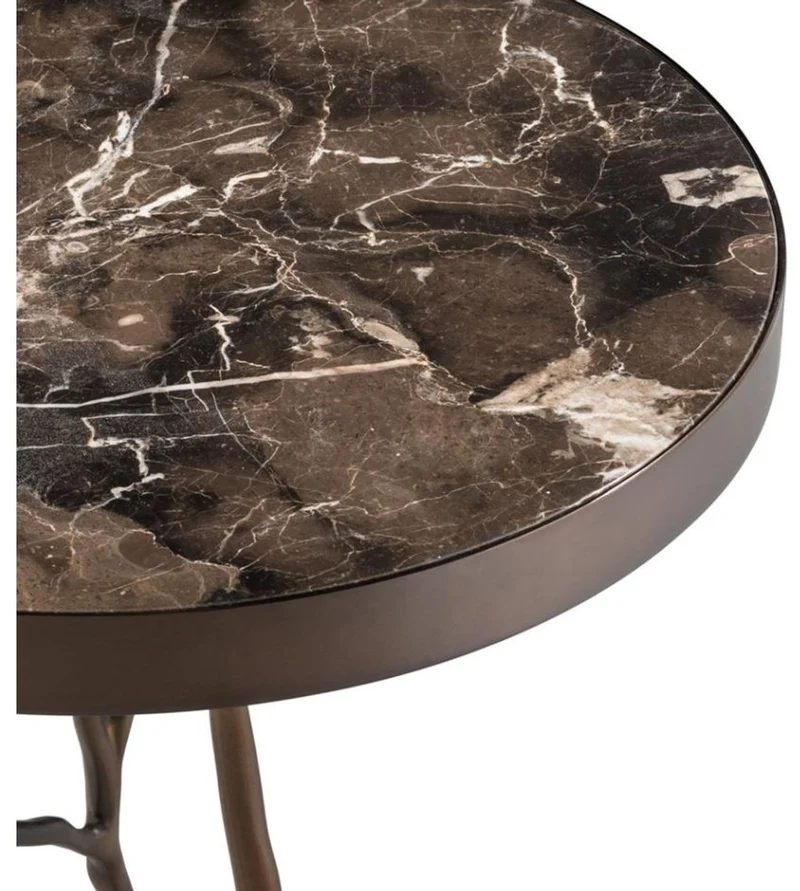 Casa Padrino Designer Beistelltisch 50 x H. 58 cm - Luxus Hotel Tisch