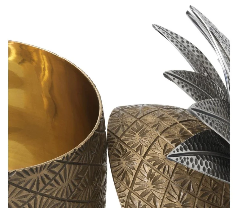 Casa Padrino Luxus Dekoration Ananas 16 x H. 28 cm - Designer Hotel Restaurant Deko