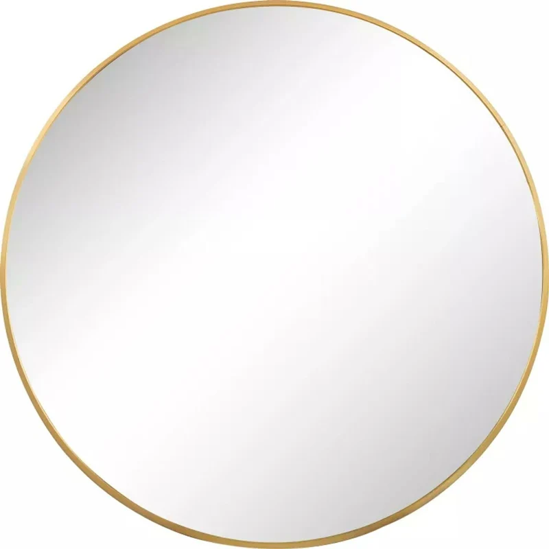 Casa Padrino Luxus Wandspiegel Gold Ø 40 cm - Runder Spiegel