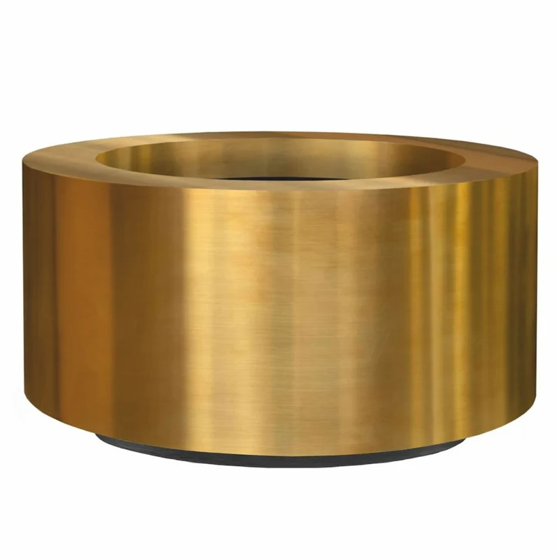 Casa Padrino Luxus Blumentopf Gold Ø 110 cm - Runder Messing Pflanzentopf