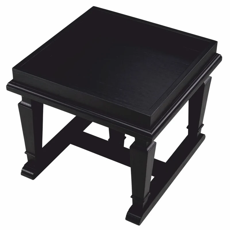 Casa Padrino Luxus Beistelltisch Schwarz 60 x 60 x H. 51 cm - Hotel Möbel