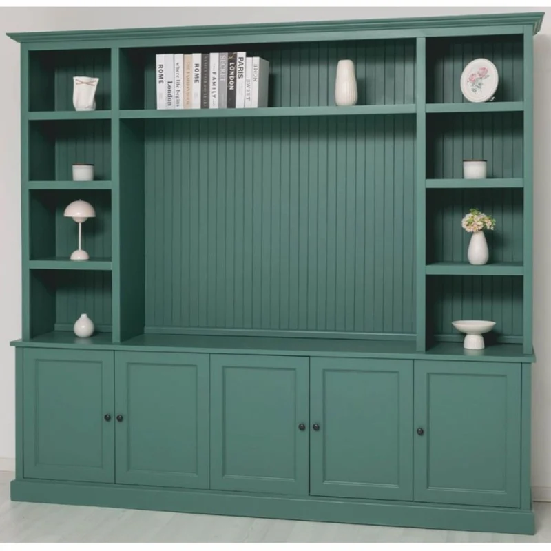 Casa Padrino Landhausstil Bücherschrank Grün 254 cm - Landhausstil Möbel