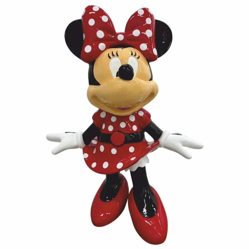 Casa Padrino Deko Skulptur Rot / Bunt H. 110 cm - Große Garten Figur