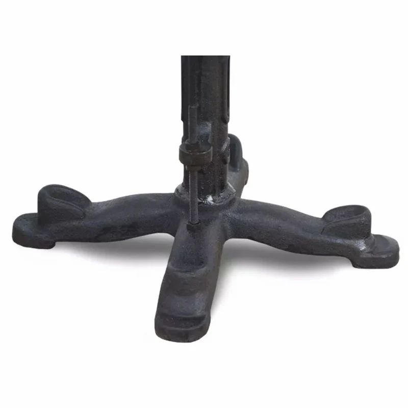 Casa Padrino Industrie Stil Hocker Schwarz / Braun H. 50 cm - Industrie Stil Möbel