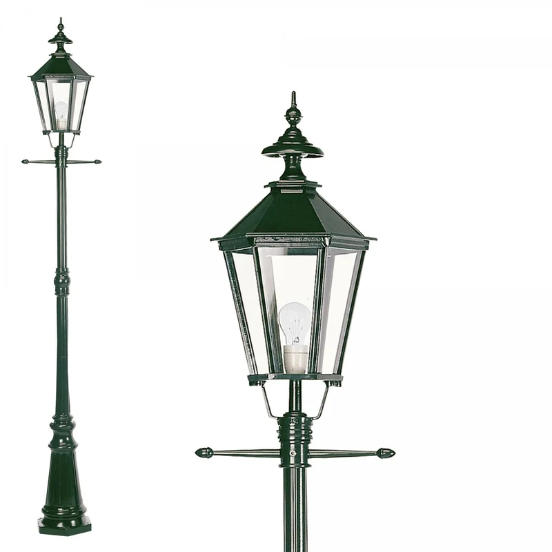 Casa Padrino Jugendstil Gartenlaterne 36 x 29 x H. 228 cm - Verschiedene Farben - Nostalgische Wetterfeste Außenleuchte