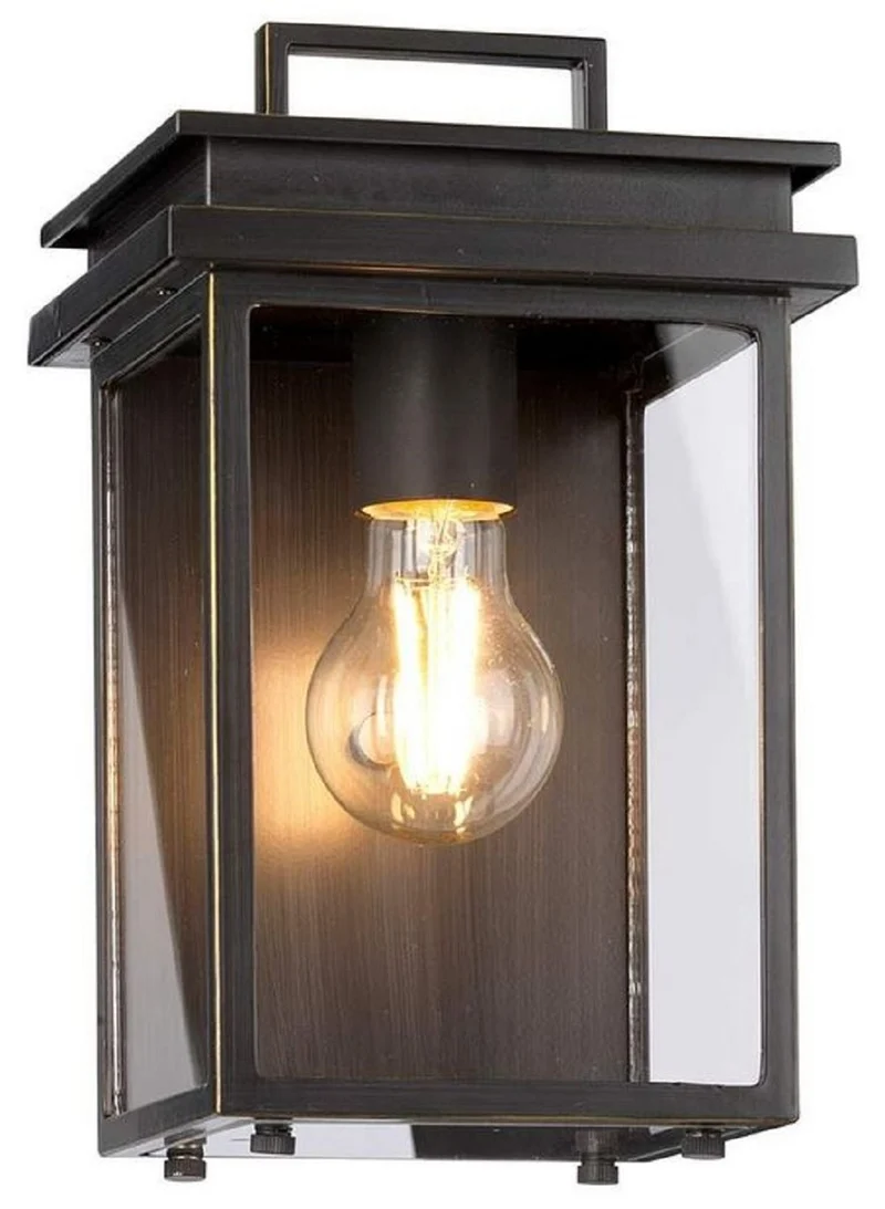 Casa Padrino Luxus Außenwandleuchte Antik Bronze H. 26,1 cm - Luxus Außenbeleuchtung