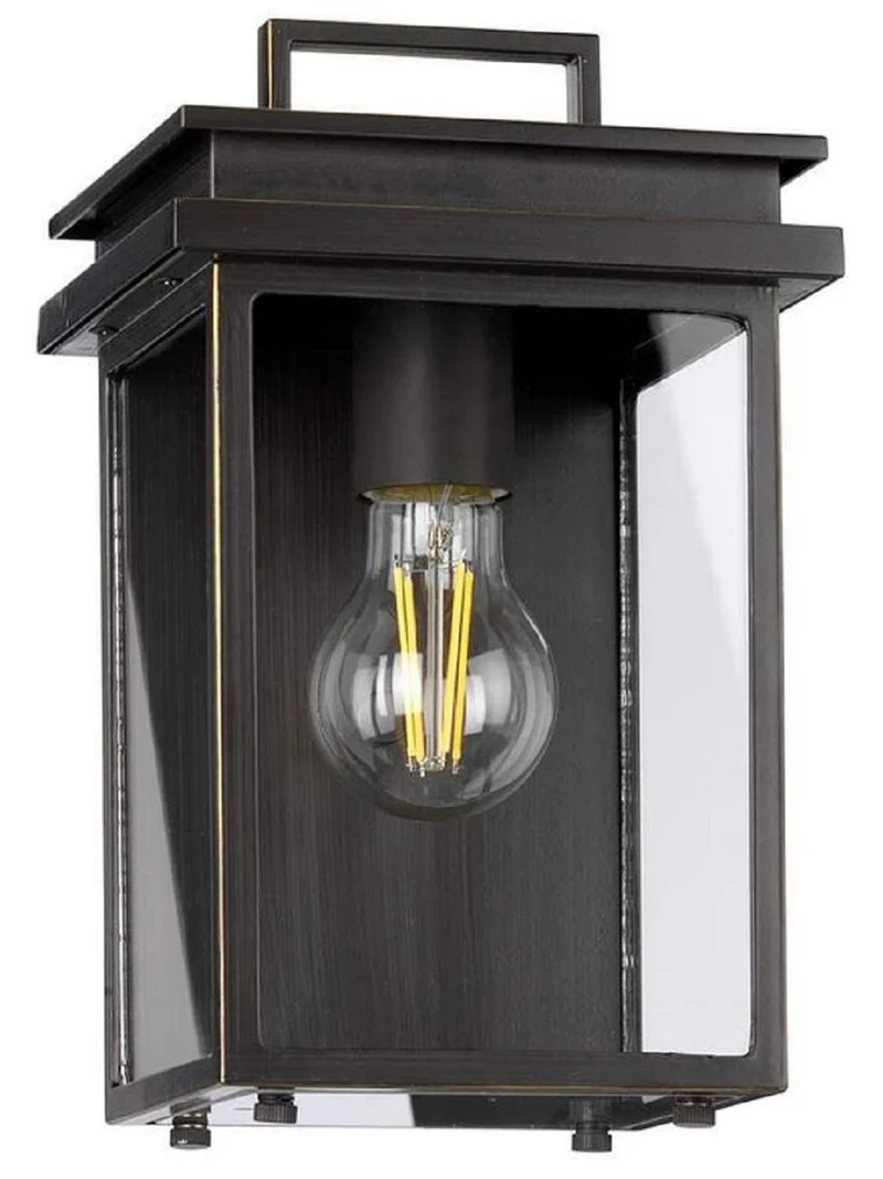 Casa Padrino Luxus Außenwandleuchte Antik Bronze H. 26,1 cm - Luxus Außenbeleuchtung