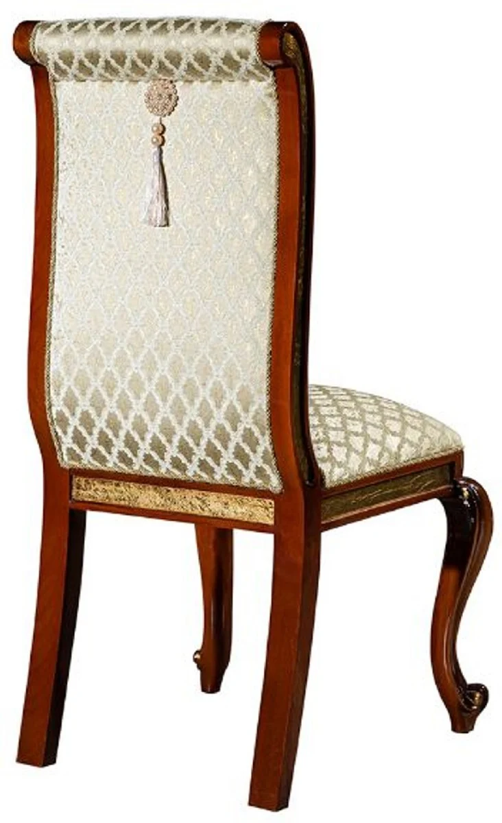 Casa Padrino Luxus Barock Esszimmer Set Braun / Gold - 1 Riesiger Barock Esstisch & 14 Barock Esszimmerstühle - Barock Esszimmer Möbel - Luxus Möbel im Barockstil - Edel & Prunkvoll