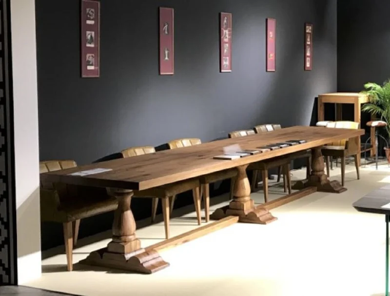 Casa Padrino Landhausstil Esstisch Braun - Verschiedene Größen - Rustikaler Massivholz Küchentisch - Rustikale Massivholz Esszimmer Möbel - Landhausstil Esszimmer Möbel