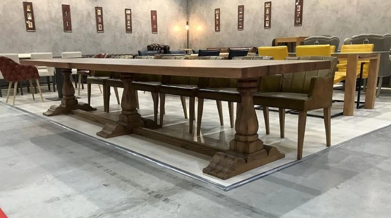 Casa Padrino Landhausstil Esstisch Braun - Verschiedene Größen - Rustikaler Massivholz Küchentisch - Rustikale Massivholz Esszimmer Möbel - Landhausstil Esszimmer Möbel