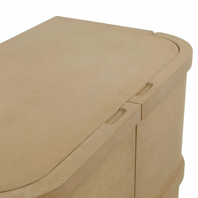 Casa Padrino Luxus Barschrank / Weinschrank mit 2 Türen Beige H. 145,5 cm - Bar Möbel