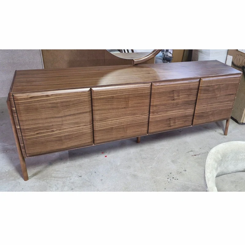 Casa Padrino Luxus Sideboard mit 4 Türen Braun 220 cm - Luxus Möbel