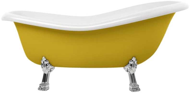 Casa Padrino Jugendstil Badewanne Grün / Weiß / Silber 168 cm - Freistehende Retro Stil Badewanne