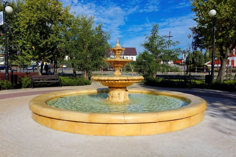 Casa Padrino Garten Deko Barock Springbrunnen Ø 465 x H. 180 cm - Prunkvoller Gartenbrunnen