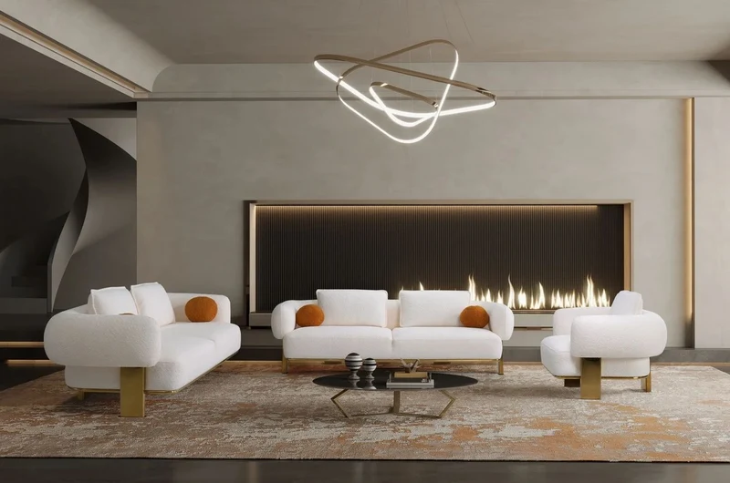 Casa Padrino Luxus Sofa Weiß / Messing 250 x 100 x H. 75 cm - Wohnzimmer Sofa - Hotel Sofa - Wohnzimmer Möbel - Hotel Möbel - Luxus Möbel - Luxus Einrichtung