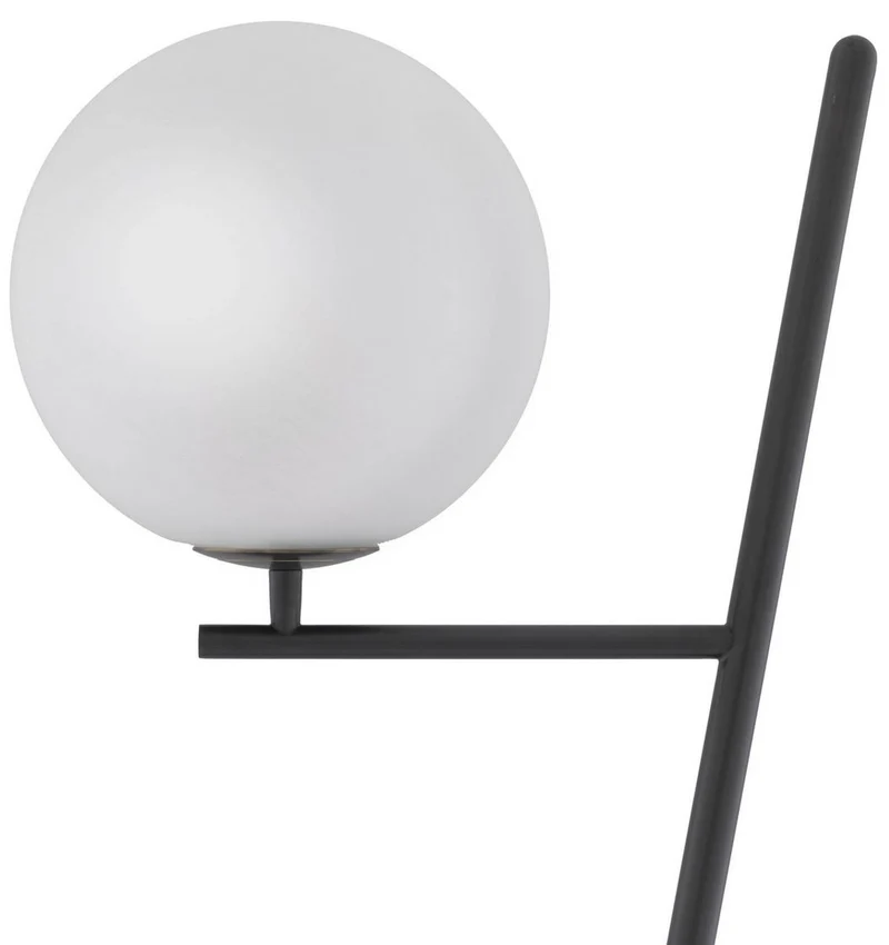 Casa Padrino Luxus Stehleuchte Bronze / Schwarz / Weiß 39 x 30 x H. 159 cm - Moderne Metall Stehlampe mit Marmorfuss und rundem Glas Lampenschirm - Luxus Qualität