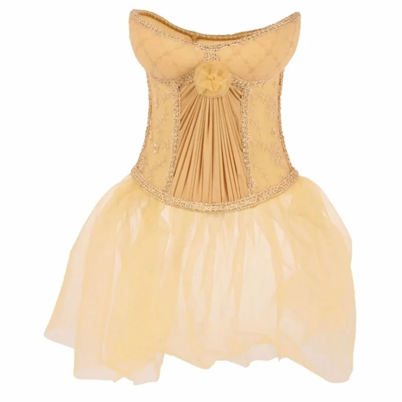 Casa Padrino Barock Lampenschirm in Damenkleid Form Gold H. 19 cm