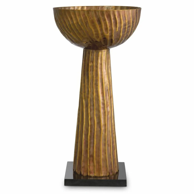 Casa Padrino Luxus Tischleuchte Vintage Messing / Schwarz H. 60,5 cm - Luxus Leuchten