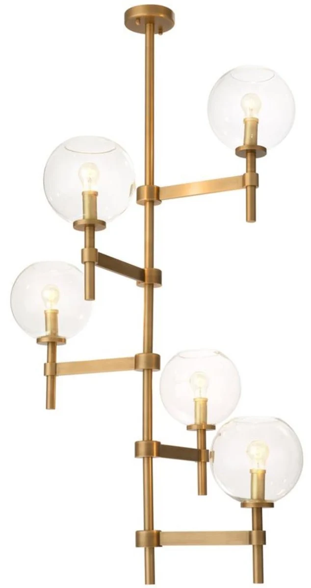 Casa Padrino Luxus Kronleuchter Antik Messing Ø 72 x H. 90 cm - Hotel & Restaurant Möbel