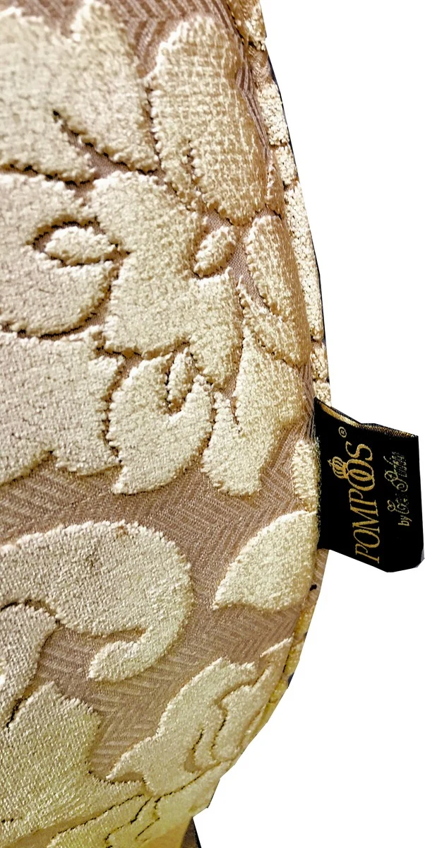 Extravaganter Pompöös by Casa Padrino Luxus Designer Sessel von Harald Glööckler Gold Bouquet Muster / Gold - Pompööser Barock Sessel