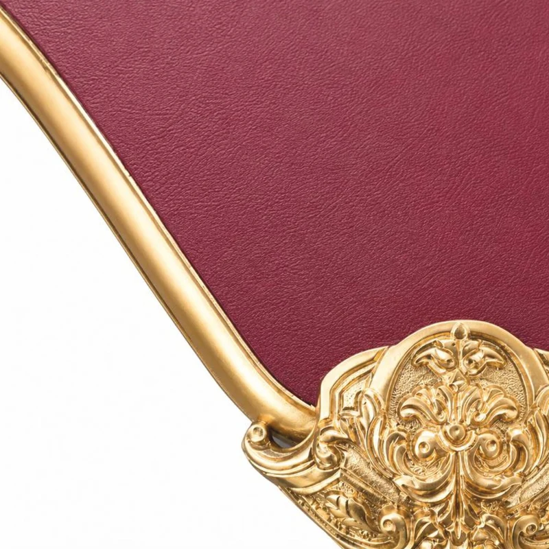 Casa Padrino Barock Schreibtisch Schwarz / Gold / Bordeauxrot 141 cm - Prunkvoller Barockstil Sekretär mit 3 Schubladen - Barock Büro Möbel